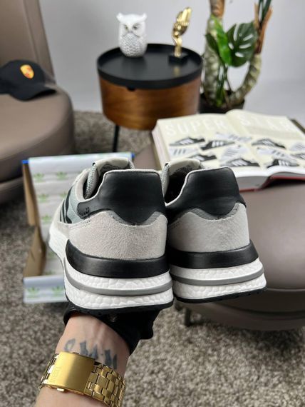 Кросівки ZX 500 RM Light Grey Black весна / літо / осінь A3613 44 28 см | Зображення 4