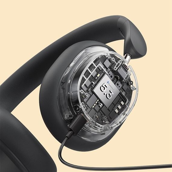 Накладні бездротові навушники Baseus Bowie D05 Wireless Headphones (NGTD02021) Grey | Зображення 3