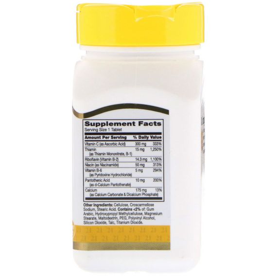 Комплекс В + С, 21st Century, 100 таблеток | Зображення 1