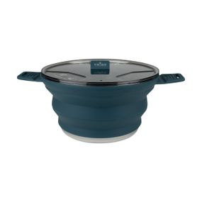Каструля складана Tribe Collapsible Pot 2,5л силіконова, Похідна каструля трайб компактна, Каструля туристична для плити