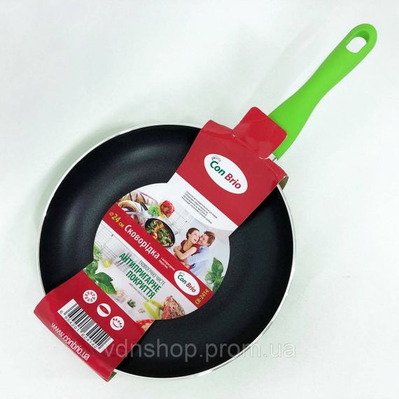 Сковороды с покрытием от пригорания Con, Сковородка качественная удобная на кухню PJ-17 | Зображення 9