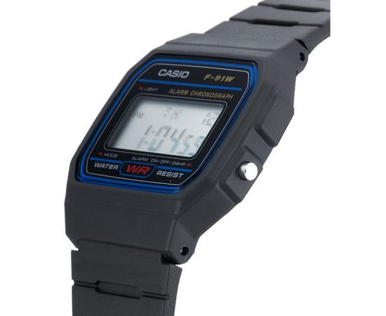 Чоловічі кварцові наручні годинники Casio оригінал Японія Collection F-91W-1YEG | Зображення 1