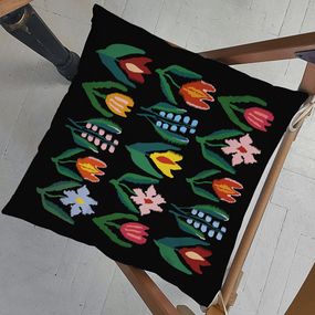 Подушка на стілець Квітнути 40x40x4 см (PZ_TR011)