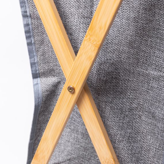 Кошик для білизни на підставці 52×30×60 (см) м'який Сірий HP-41-17 | Зображення 7