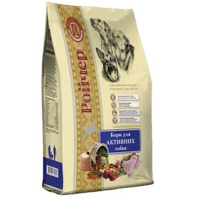 Ройчер Активный Корм для активных собак. Куриное мясо, куриная печень гидролизованная. (10кг)