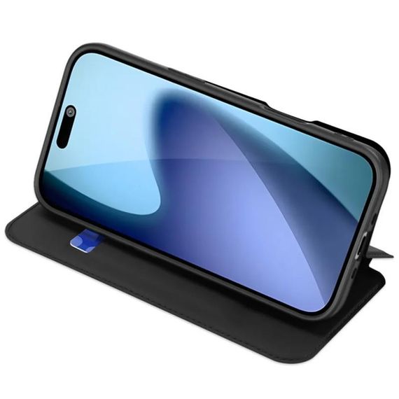 Чохол-книжка Dux Ducis з кишенею для візиток для Apple iPhone 17 Pro (6.3") Чорний | Зображення 1