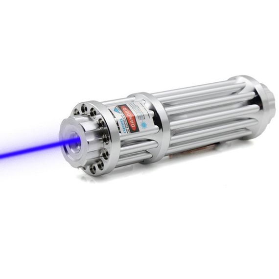 Мощнейшая Лазерная указка YX-B017, синий луч, 5 насадок, KO-442 аккумулятор 2х16340 | Зображення 2