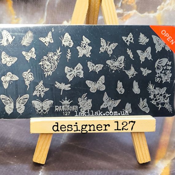 Пластина 127 для стемпінгу Designer Professional (12х6см)