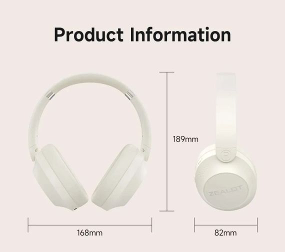 Бездротові bluetooth навушники-гарнітура накладні ZeaLot B38 Чорні | Зображення 1