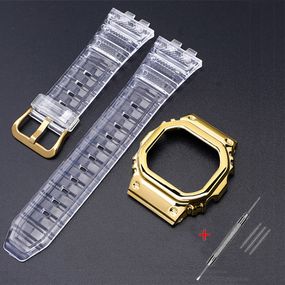Ремінець + безель (рант) для Годинник C2asio G-Shock GMW-B5000 Transp GD
