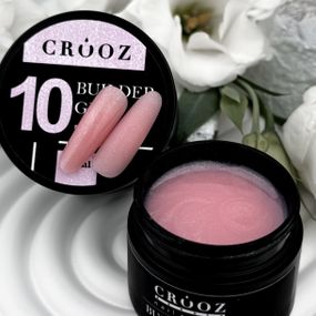 Гель для нарощення нігтів Crooz Builder gel 10 (нюдовий з шимером) 15мл