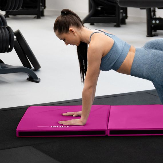 Мат гимнастический жесткий Gymtek 5см розовый | Зображення 4