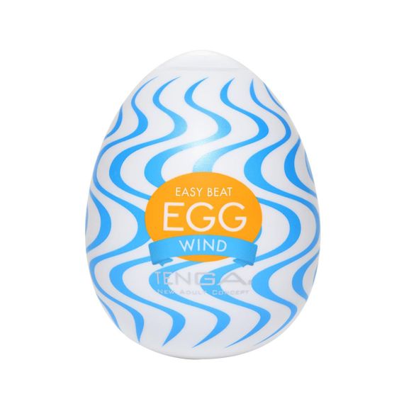 Мастурбатор-яйце Tenga Egg Wind із зиґзаґоподібним рельєфом Sex Aura