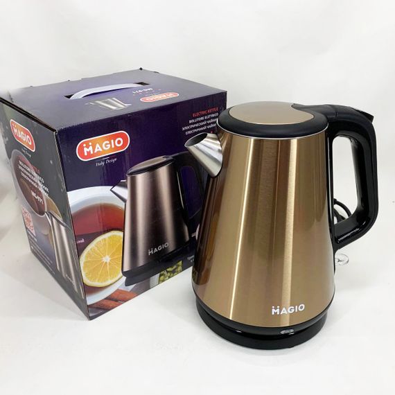 Чайник металлический для дома MG-971, Бытовой чайник для кухни Красивый кухонный QK-15 | Зображення 1