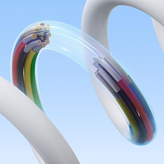 Дата кабель Baseus Superior Series 2 USB4 Full-Function Type-C to Type-C 240W (1m) (P10365200211) Moon White | Зображення 6