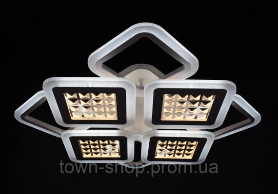 Люстра потолочная LED с пультом A2723/4+4S-RGB-wh Белый 11х54х62 см. | Зображення 1