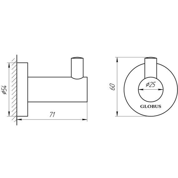 Гачок Globus Lux SS 8411 | Зображення 1