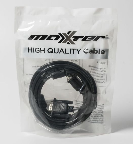 Кабель Maxxter V-VGA-10, 3+4C HD15M/HD15M, 3.0 м. | Зображення 1