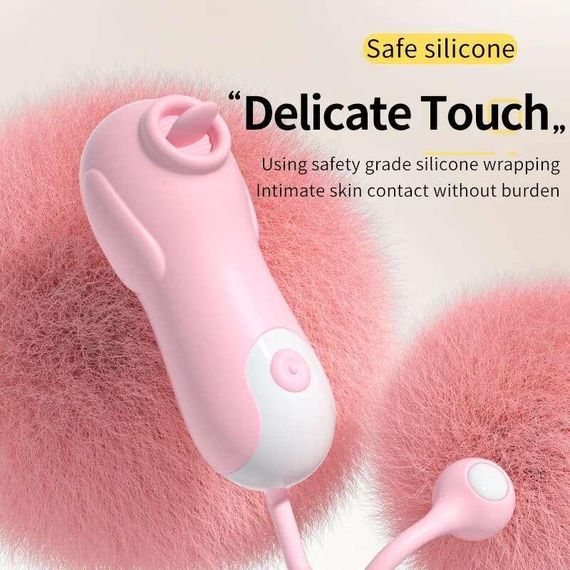 Вибромассажёр "Sweet tongue", цвет розовый, 10 режимов вибрации sexstyle | Зображення 2