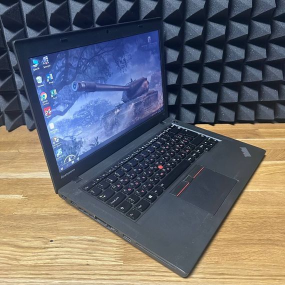 Ноутбук Б-класс Lenovo ThinkPad T450 / 14" (1366x768) TN / Intel Core i5-5300U (2 (4) ядра по 2.3 - 2.9 GHz) / 8 GB DDR3 / 128 GB SSD / Intel HD Graphics 5500 / WebCam б/у | Зображення 4