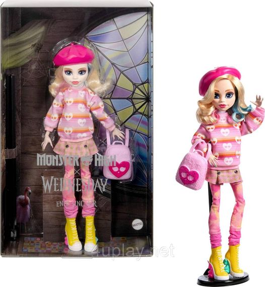 Колекційна лялька Енід Сінклер із Венздей Mattel Monster High X Wednesday Enid Sinclair