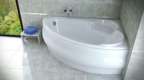 Ванна акрилова асиметрична Wenus 170x110 R з ногами і панеллю ( А0051013 )