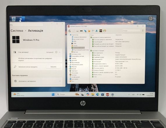 Ультрабук HP ProBook 445 G7 / 14" (1920x1080) IPS / AMD Ryzen 3 4300U (4 ядра по 2.7 - 3.7 GHz) / 8 GB DDR4 / 256 GB SSD / AMD Radeon RX Vega 5 Graphics / WebCam / Win 11 Pro б/в + Подарунок Флеш-накопичувач Kingston DataTraveler Exodia S 64 ГБ | Зображення 9