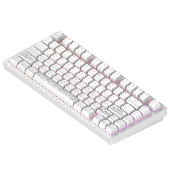 Клавіатура Dark Project ALU81 Terra Nostra PBT RGB Mech G3MS Moonstone White (DPKB_NOSTRA_81_ANSI_WHITE_UA) | Зображення 2