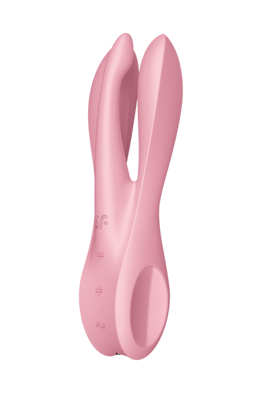 Гнучкий кліторальний вібратор із 3 моторами SATISFYER THREESOME 1 рожевий Sex Aura