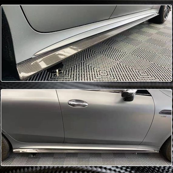 Боковые пороги (для GT50/GT63 2018-2022, Карбон) для Mercedes AMG GT 4 X290 2018- гг | Зображення 3