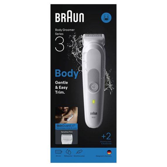 Тример універсальний Braun Body Groomer Series 3 BG3500 4 Вт білий | Зображення 7