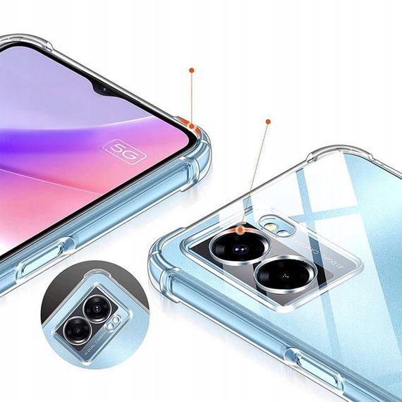 TPU чохол GETMAN Ease logo посилені кути Full Camera для Oppo A57s / A57 4G / A77s Безбарвний (прозорий) | Зображення 2