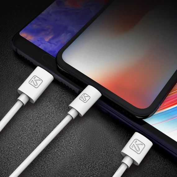 USB кабель Kaku KSC-078 3-in-1 Type-C / MicroUSB / Lightning 1m - White | Зображення 5