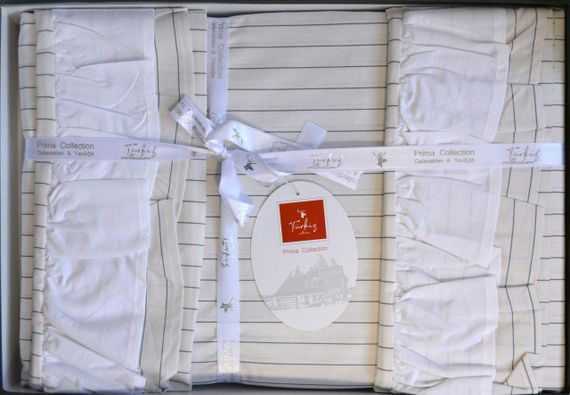 Постельное белье Turkiz Ranforse Prima 200 х 220 см Mauro Grey | Зображення 3