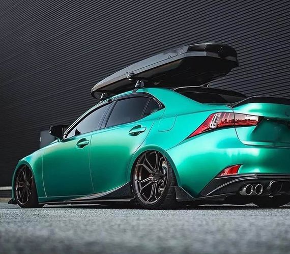 Бокові пороги (для Base/F-Sport 2013-2020, Карбон) для Lexus IS 2013- рр | Зображення 3