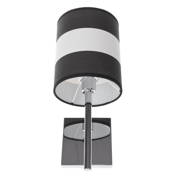 Бра настенное накладное с абажуром минимализм BCL-320W/1 CHR | Зображення 1