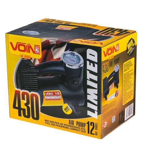Компресор автомобільний "VOIN" VL-430 150psi/14A/40л/прикур./перехідник на клеми | Зображення 8