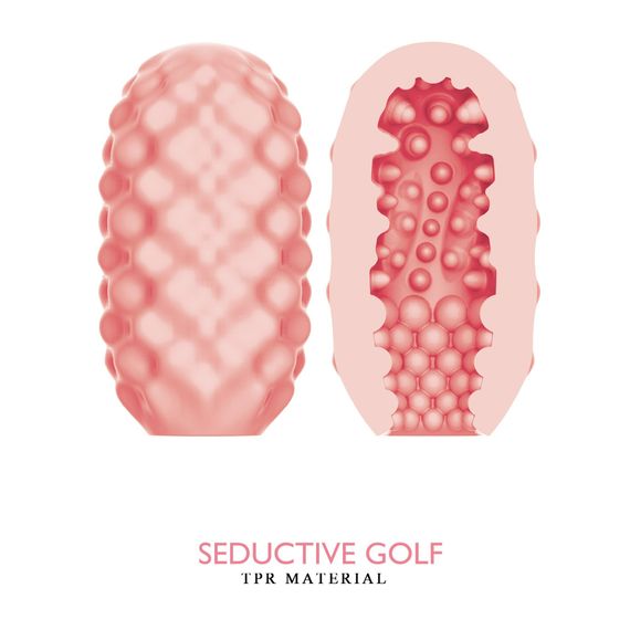 Мастурбатор міні в колбі, з рельєфом із кульок Pretty Love Seductive Golf Cupid X Egg | Зображення 2