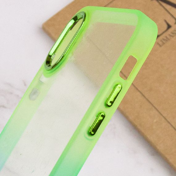 Чохол TPU+PC Fresh sip series для Apple iPhone XS Max (6.5") Бірюзовий / Лимонний | Зображення 3