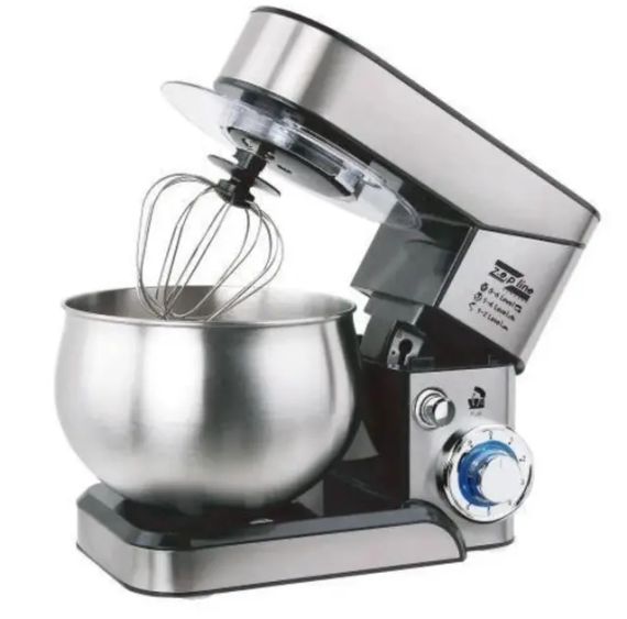 Планетарний міксер тістоміс Zepline ZP-105 з нержавіючої сталі Кухонний комбайн з чашею на 6л потужністю 3500 Вт | Зображення 3