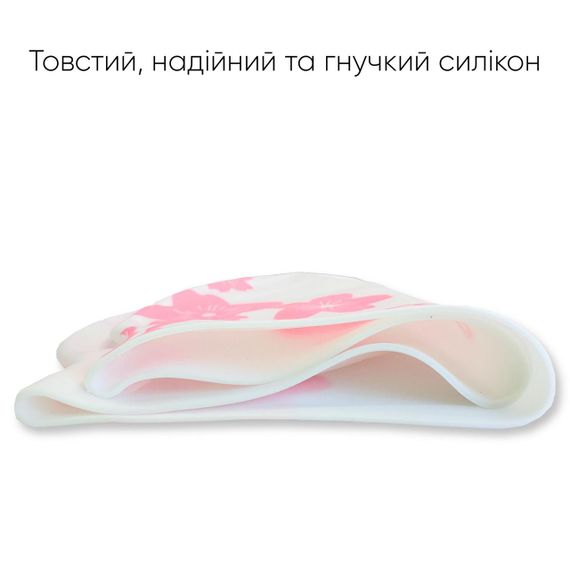 Доросла Шапочка для плавання Renvo Selva Уні Білий Рожевий OSFM (2SC500-0305) | Зображення 2