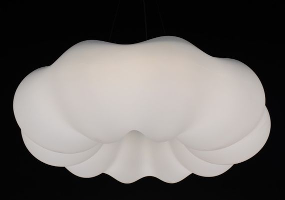 Люстра світлодіодна підвісна LED світильник для квартири на стелю лед 27242 Білий 40-140х65х65 см. | Зображення 7