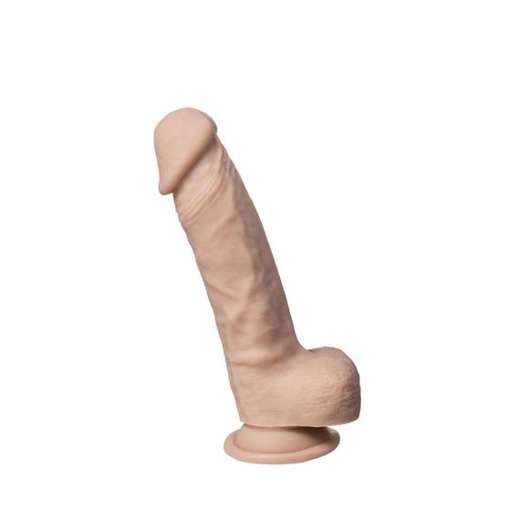 Фаллоимитатор SilexD Vetus Real Skin Flesh (8in MODEL 1) суперсофт-силикон+Silexpan, диаметр 4,1 см Sex Aura | Зображення 1