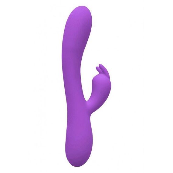 Вібратор-кролик Wooomy Gili-Gili Vibrator with Heat Purple, відросток з вушками, підігрів до 40°С sexstyle