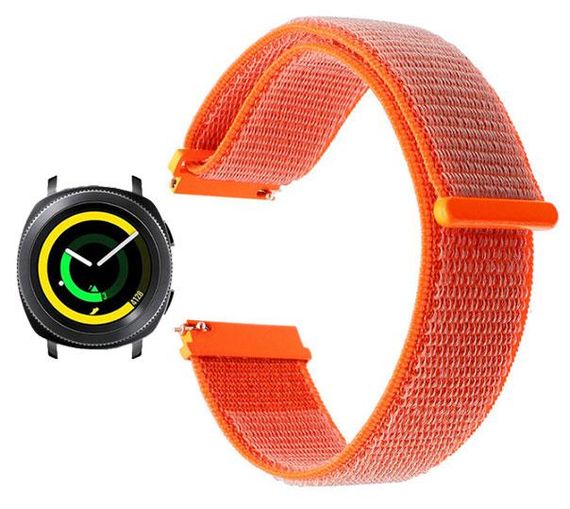 Нейлоновий ремінець Primo для годинника Samsung Sport Gear SM-R600 - Orange