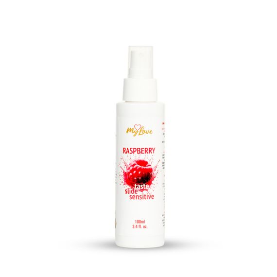 Інтимний гель-лубрикант - MyLove Taste-Slide Sensitive Raspberry, 100 мл Sex Aura