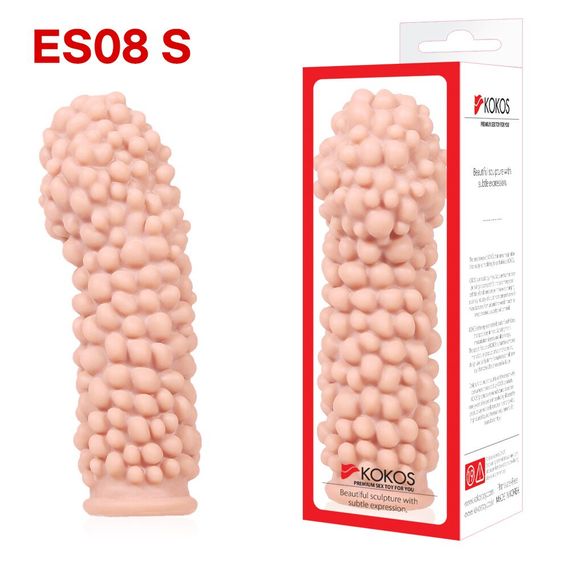 Насадка на член Kokos Extreme Sleeve ES.08 розмір S, потовщувальна, стимулювальний рельєф | Зображення 2