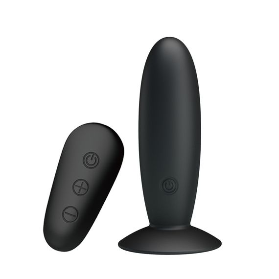 Анальна пробка з вібрацією MR Play Super Rower Remote Control Vibrating Anal Plug, чорна