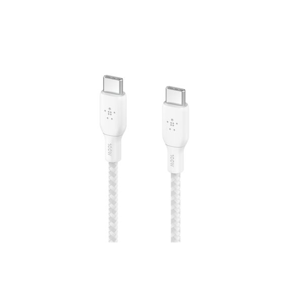 Дата кабель USB-C to USB-C 3.0m 100W white Belkin (CAB014BT3MWH) | Зображення 2