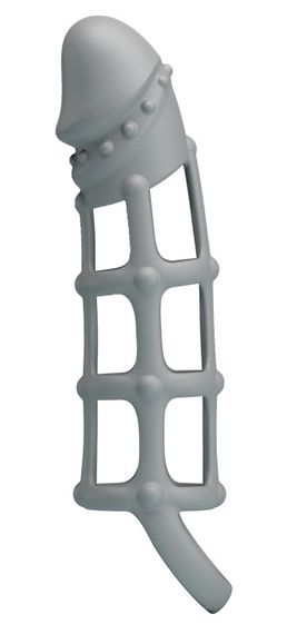 Ажурна насадка Penis Sleeve With Ball Strap, BI-026234. Sex Aura | Зображення 3